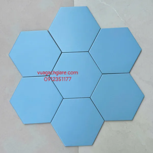 Gạch Lục Giác 23x20 Ốp Lát Trang Trí Giá Rẻ màu xanh dương