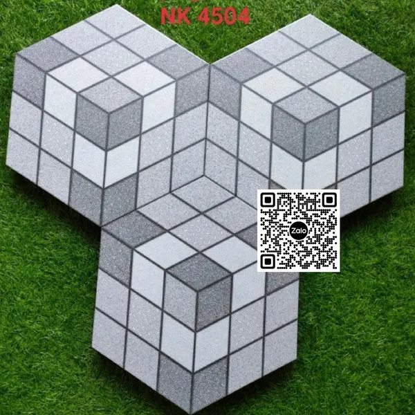 Gạch Lục Giác 50x25x6 Ốp Lát Sân Vườn đá ghép NK4504
