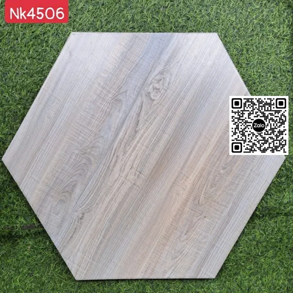 Gạch Lục Giác 50x25x6 Ốp Lát Sân Vườn vân gỗ NK4506