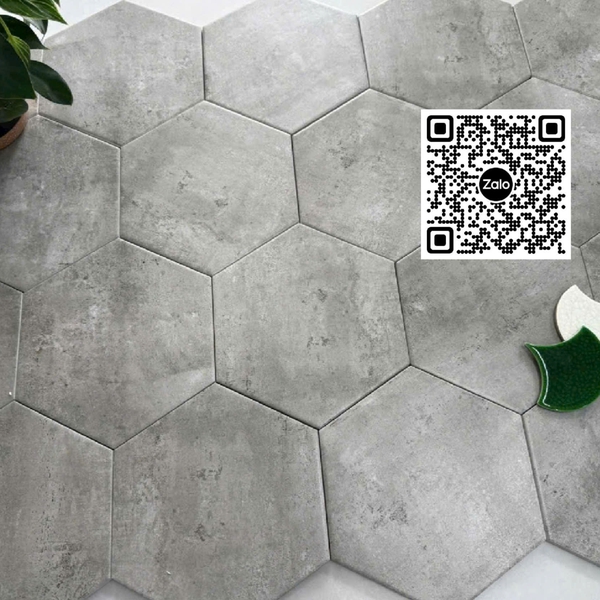 Gạch Lục Giác 20x23 Ốp Lát Trang Trí xám FL237