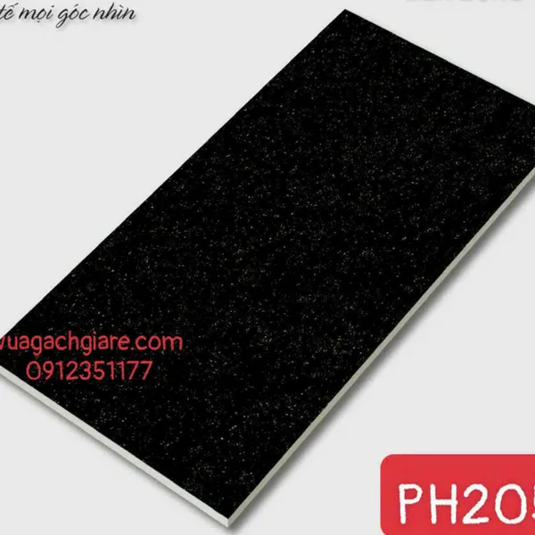 Gạch Men Trang Trí 20x40 Giá Rẻ đen kim sa PH205