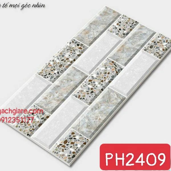 Gạch Men Trang Trí 20x40 Giá Rẻ vân đá 2409