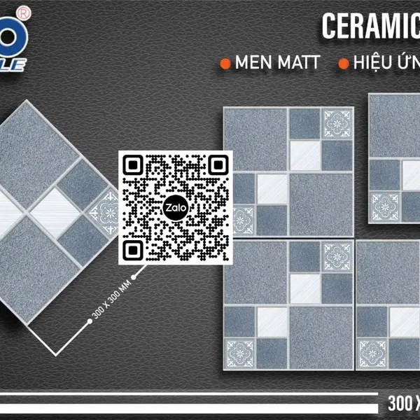 Gạch Men Mờ 30x30 Ốp Lát đá ghép FC337