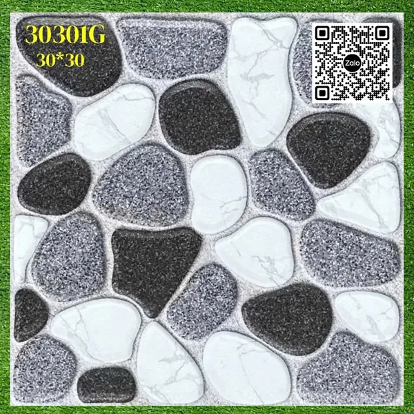Gạch Men Mờ 30x30 Ốp Lát đá sỏi 30301G