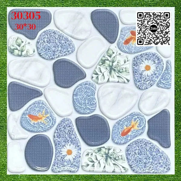 Gạch Men Mờ 30x30 Ốp Lát đá sỏi 30305