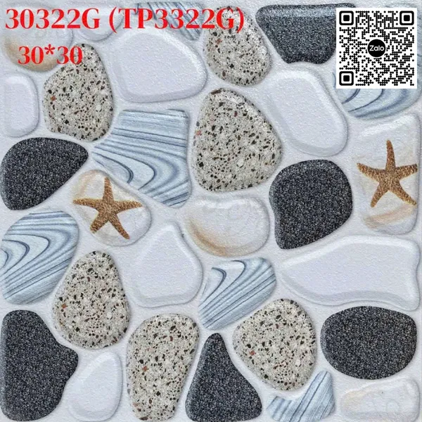 Gạch Men Mờ 30x30 Ốp Lát đá sỏi 30322G