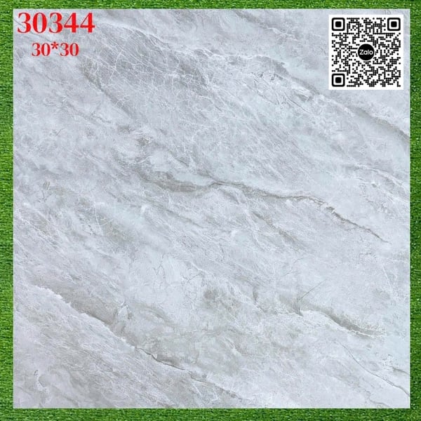 Gạch Men Mờ 30x30 Ốp Lát xám vân đá 30344