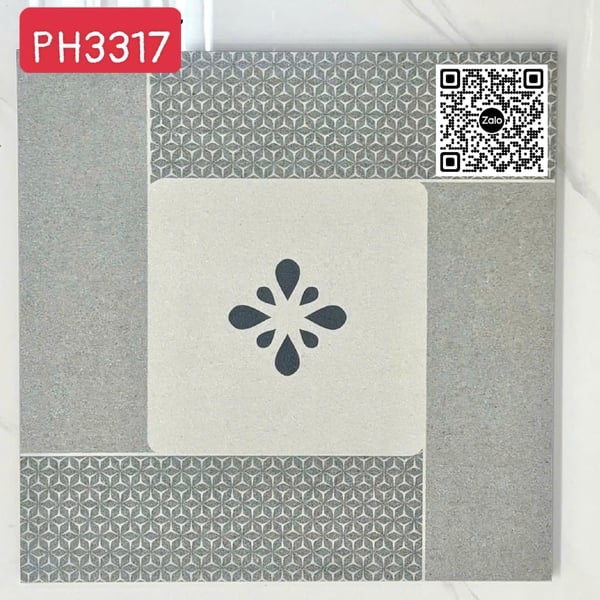 Gạch Men Mờ 30x30 Ốp Lát Hoàng Gia màu xám 3317