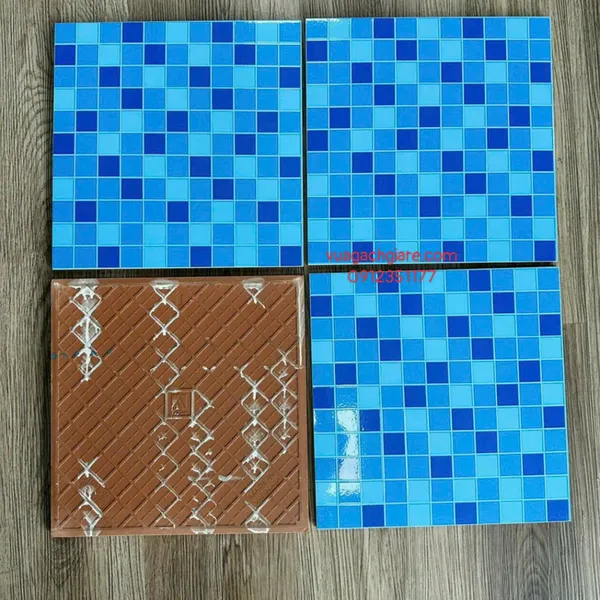 Gạch Men Mờ 30x30 Lát Nền Toilet CMC Giá Rẻ xanh dương 23402