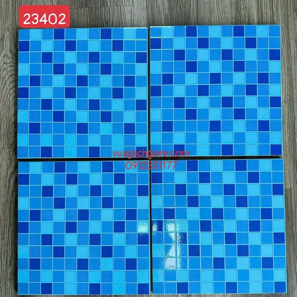 Gạch Men Mờ 30x30 Lát Nền Toilet CMC Giá Rẻ xanh dương 23402