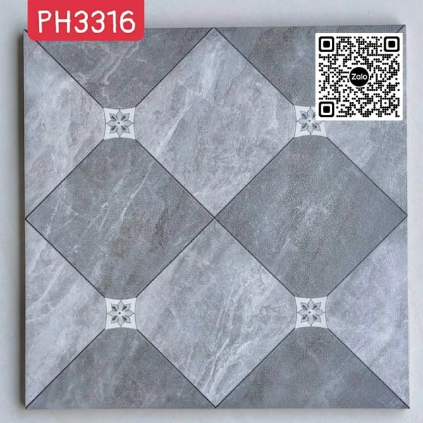 Gạch Men Mờ 30x30 Ốp Lát Hoàng Gia xám vân đá 3316