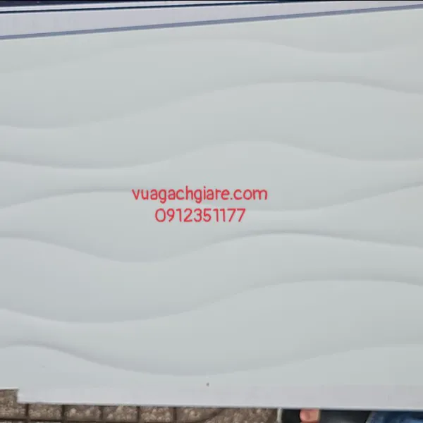 Gạch Men 30x60 Ốp Tường Giá Rẻ trắng vân sóng 6D09