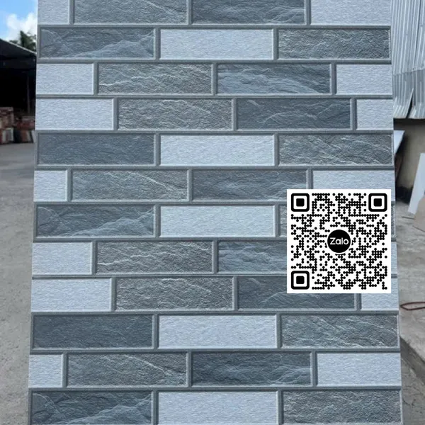 Gạch Men 30x60 Ốp Dán Trang Trí đá ghép màu xám FC3608T