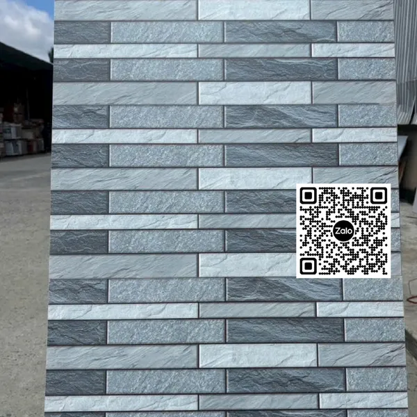 Gạch Men 30x60 Ốp Dán Trang Trí đá ghép màu xám FC3618T