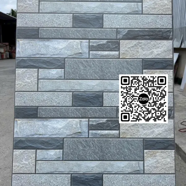 Gạch Men 30x60 Ốp Dán Trang Trí đá ghép màu xám FC3619T