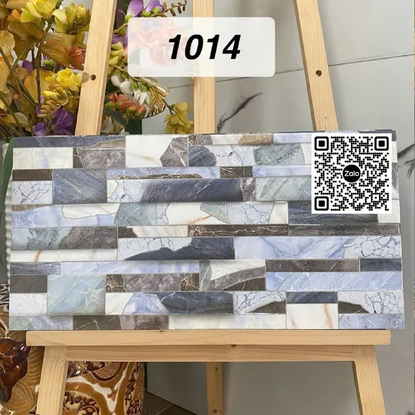 Gạch Men 30x60 Ốp Dán Trang Trí đá ghép vân đá 1014