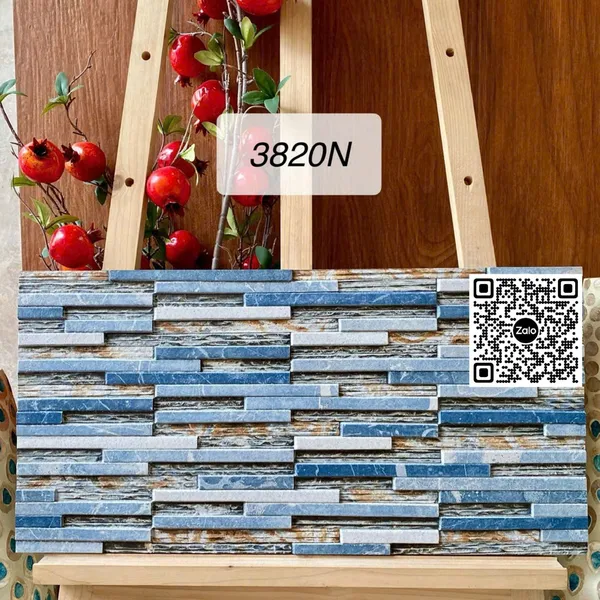 Gạch Men 30x60 Ốp Dán Trang Trí đá ghép xanh 3820N