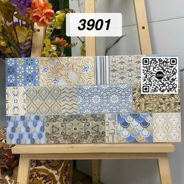 Gạch Men 30x60 Ốp Dán Trang Trí gạch bông 3901