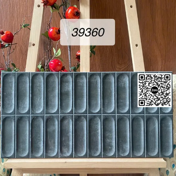 Gạch Men 30x60 Ốp Dán Trang Trí giả thẻ đen 39360