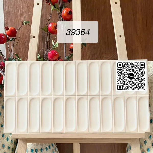 Gạch Men 30x60 Ốp Dán Trang Trí giả thẻ kem 39364