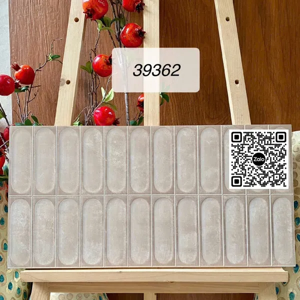 Gạch Men 30x60 Ốp Dán Trang Trí giả thẻ nâu 39362