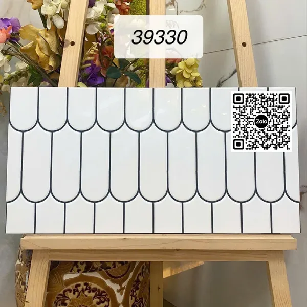 Gạch Men 30x60 Ốp Dán Trang Trí lông vũ trắng 39330