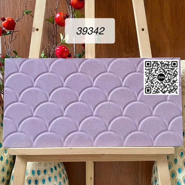 Gạch Men 30x60 Ốp Dán Trang Trí vảy cá tím 39342