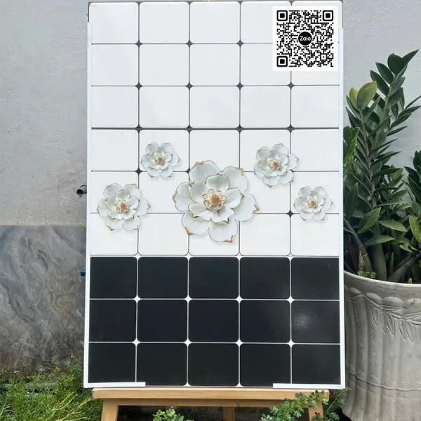 Gạch Men 30x60 Ốp Tường Giá Rẻ đen trắng