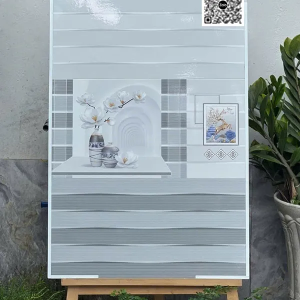 Gạch Men 30x60 Ốp Tường Giá Rẻ sọc xám