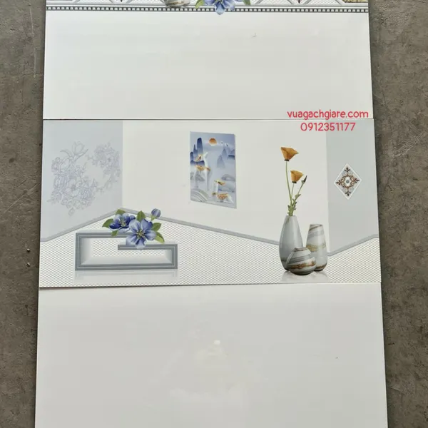 Gạch Men 30x60 Ốp Tường PAK trắng trơn MQ3607
