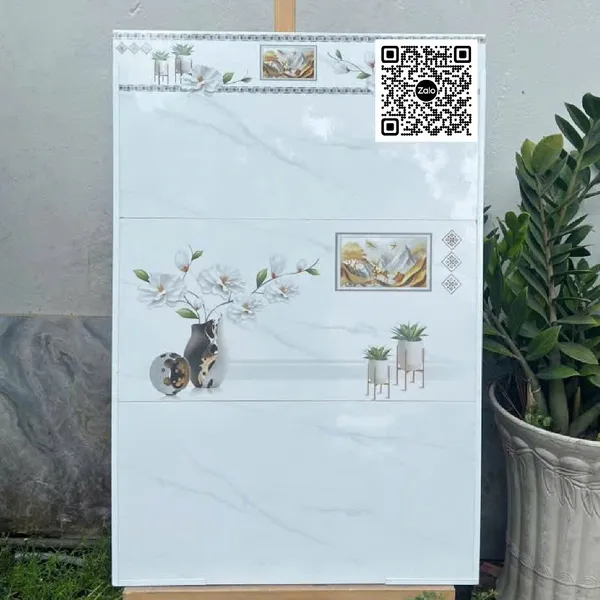 Gạch Men 30x60 Ốp Tường Giá Rẻ trắng vân khói