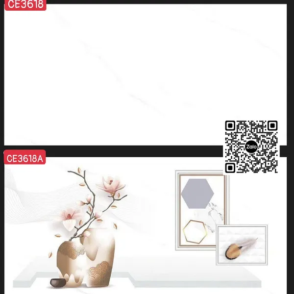 Gạch Men 30x60 Ốp Tường Giá Rẻ trắng vân khói CE3618