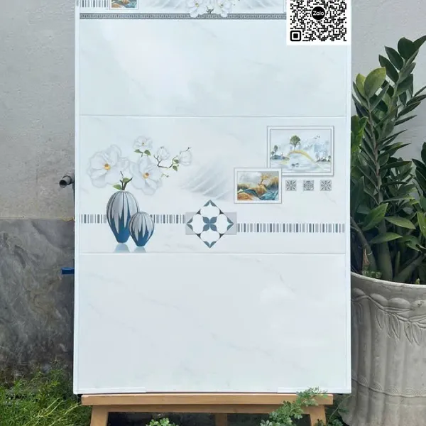 Gạch Men 30x60 Ốp Tường Giá Rẻ trắng vân khói