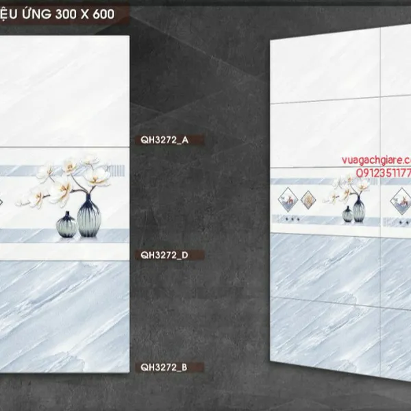 Gạch Men 30x60 Ốp Tường Giá Rẻ PAK vân đá QH3272