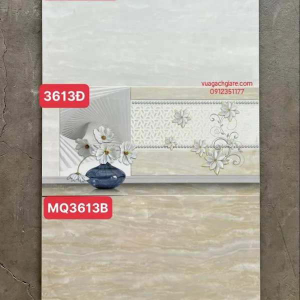 Gạch Men 30x60 Ốp Tường PAK xám vân đá MQ3613