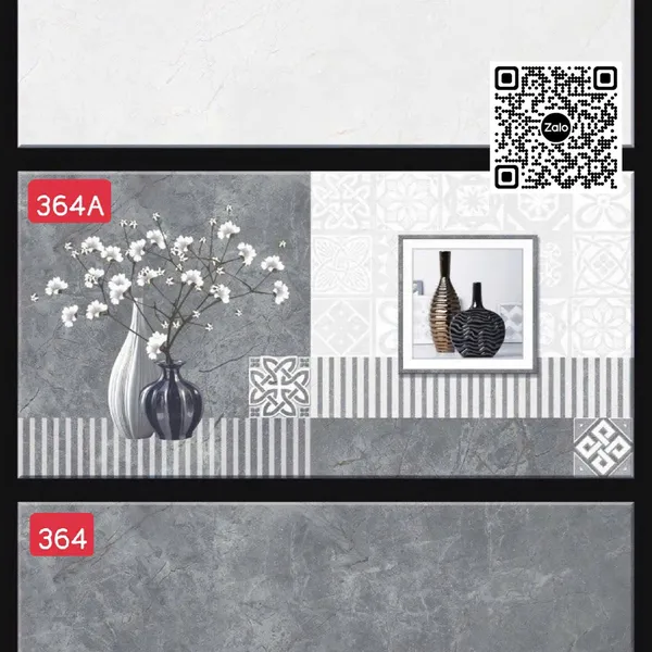 Gạch Men 30x60 Ốp Tường Giá Rẻ xám vân đá 363