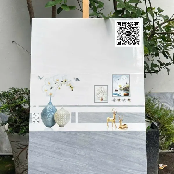 Gạch Men 30x60 Ốp Tường Giá Rẻ xám vân trắng