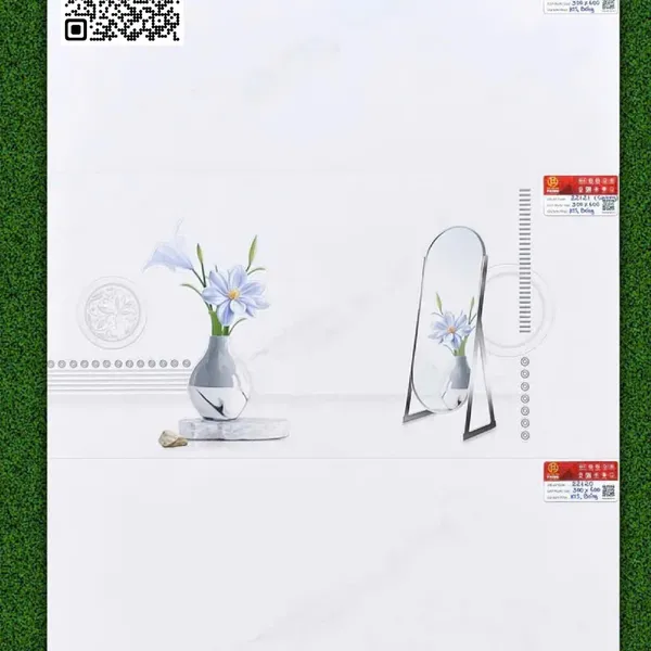 Gạch Men 30x60 Ốp Tường Prime Giá Rẻ trắng vân khói 22119