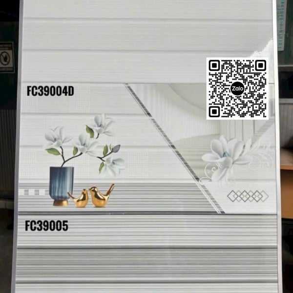 Gạch Men 30x60 Ốp Tường Giá Rẻ sọc ngang xám FC39004