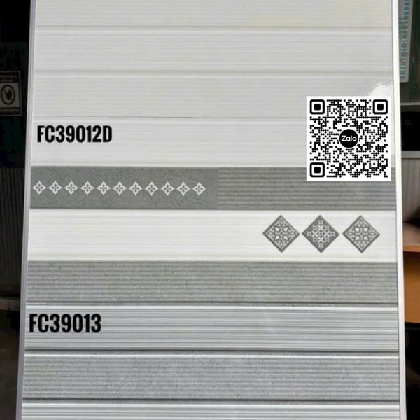 Gạch Men 30x60 Ốp Tường Giá Rẻ sọc ngang xám FC39012