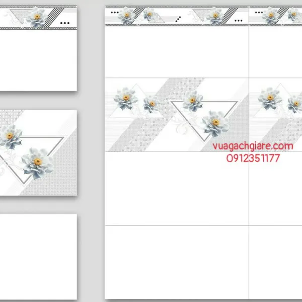 Gạch Men 30x60 Ốp Tường Giá Rẻ trắng trơn 3638