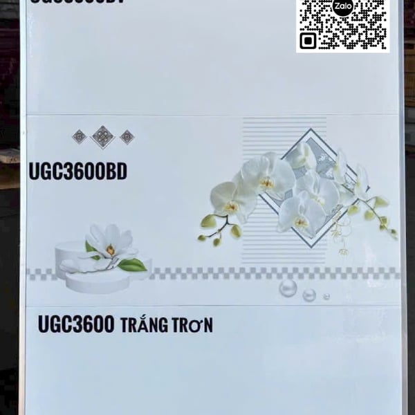 Gạch Men 30x60 Ốp Tường Giá Rẻ trắng trơn UGC3600BV