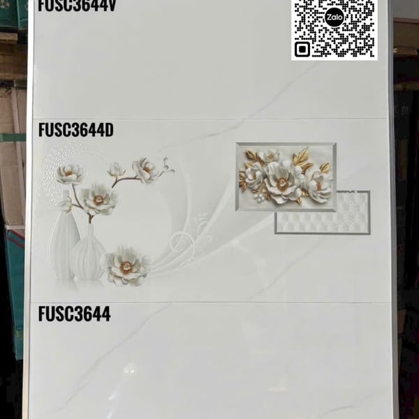 Gạch Men 30x60 Ốp Tường Giá Rẻ trắng vân khói FUSC3644