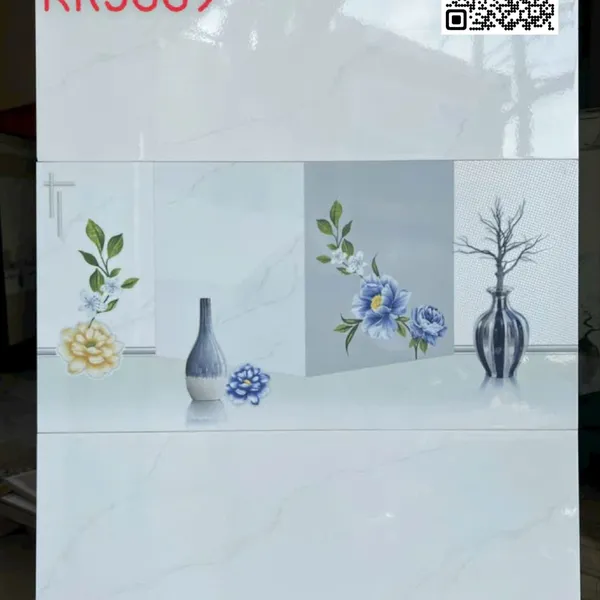 Gạch Men 30x60 Ốp Tường Giá Rẻ trắng vân khói KR3669