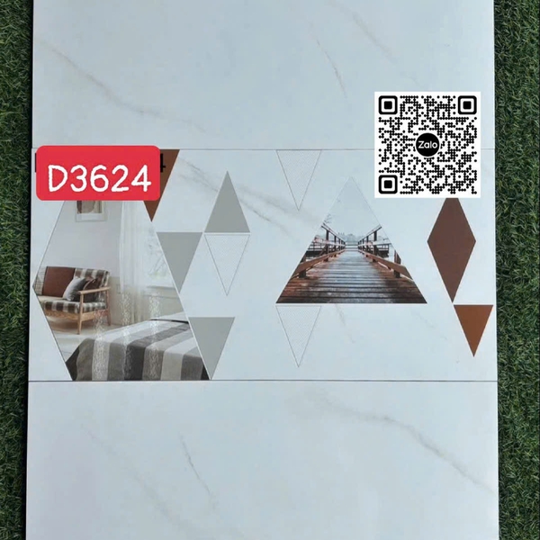 Gạch Men 30x60 Ốp Tường Giá Rẻ trắng vân khói T3624