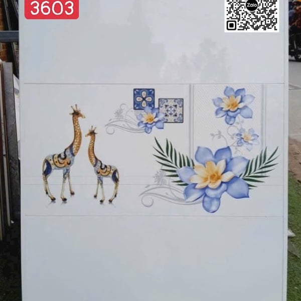 Gạch Men 30x60 Ốp Tường Giá Rẻ trắng vân mây 3603