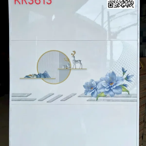 Gạch Men 30x60 Ốp Tường Giá Rẻ trắng vân mây KR3613