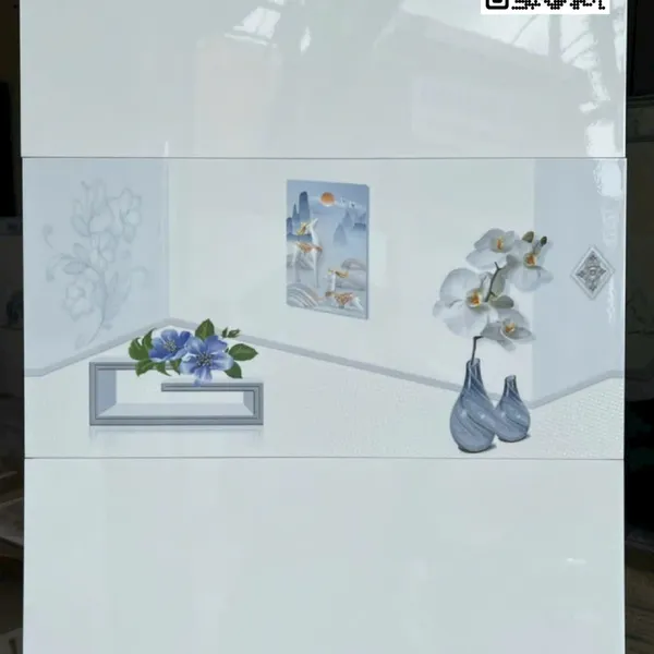 Gạch Men 30x60 Ốp Tường Giá Rẻ trắng vân mây KR3661