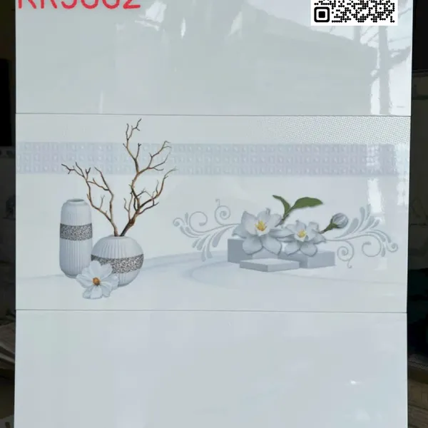Gạch Men 30x60 Ốp Tường Giá Rẻ trắng vân mây KR3662