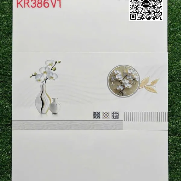 Gạch Men 30x60 Ốp Tường Giá Rẻ trắng vân mây KR386